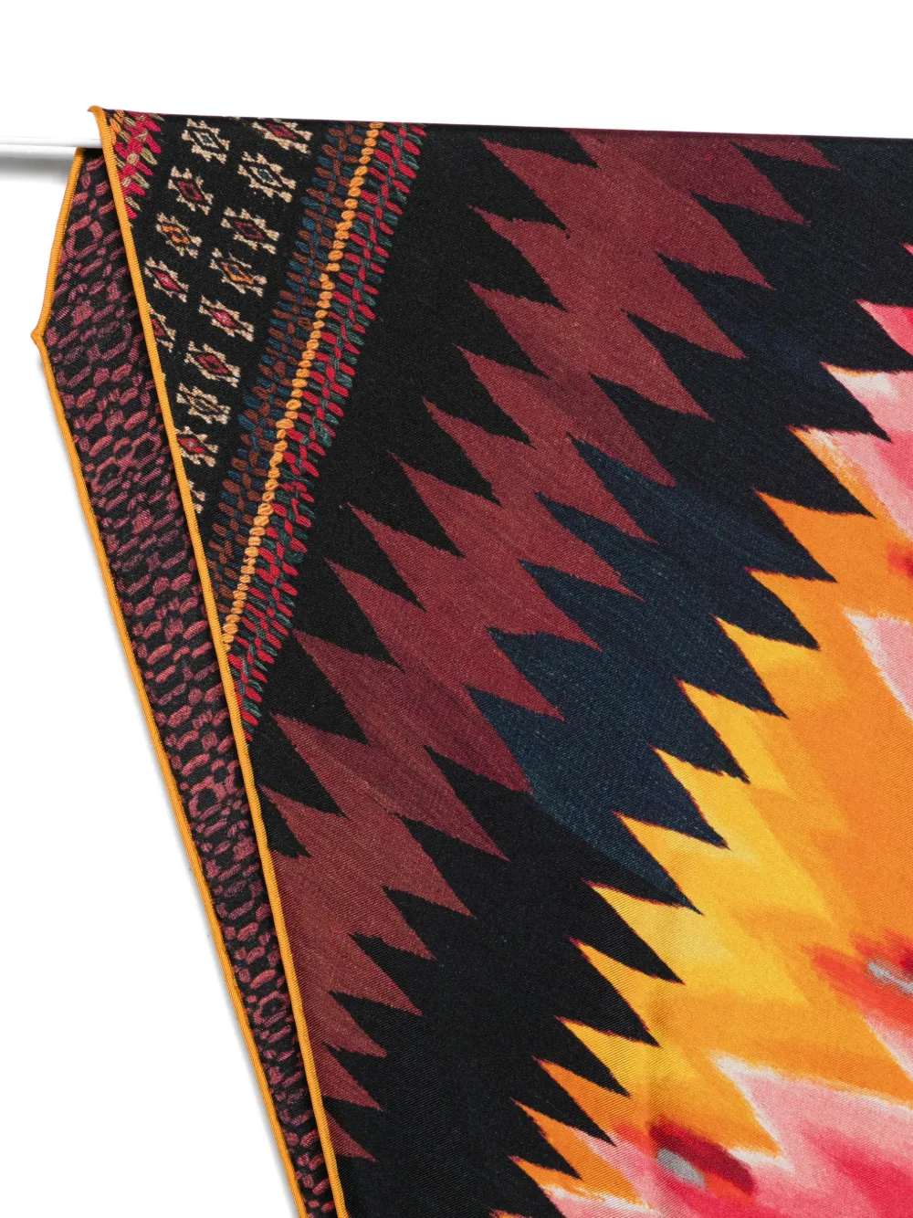 Pierre-Louis Mascia geometric-print scarf Rood