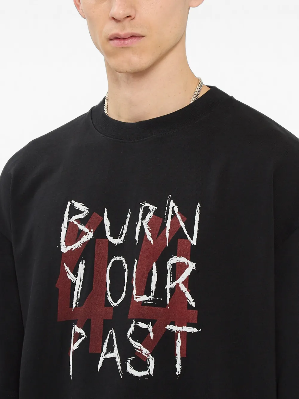 44 LABEL GROUP BYP T-shirt met lange mouwen Zwart