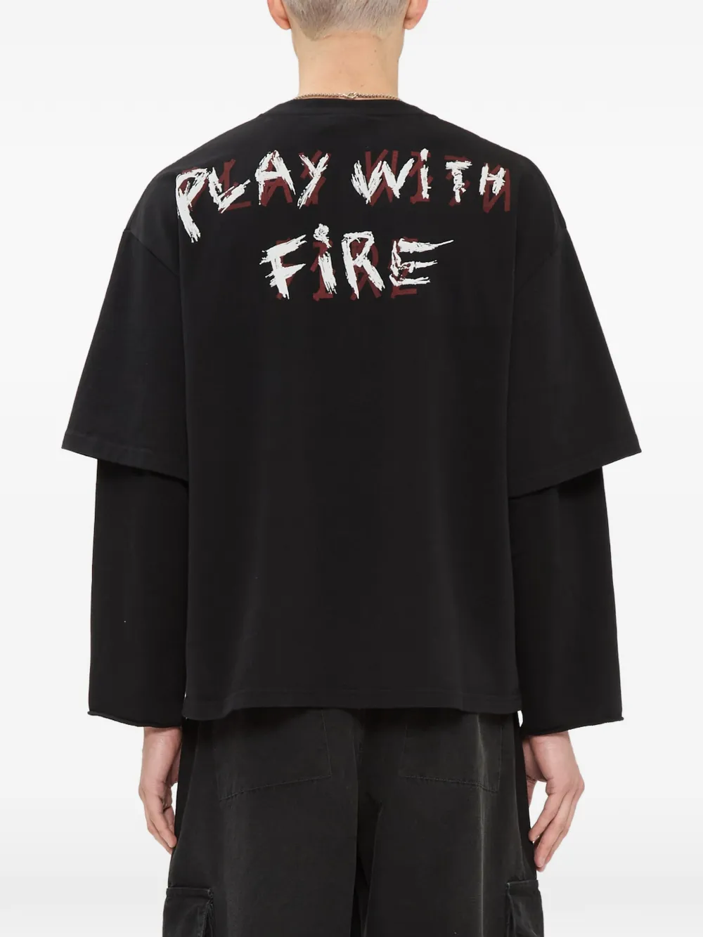 44 LABEL GROUP BYP T-shirt met lange mouwen Zwart