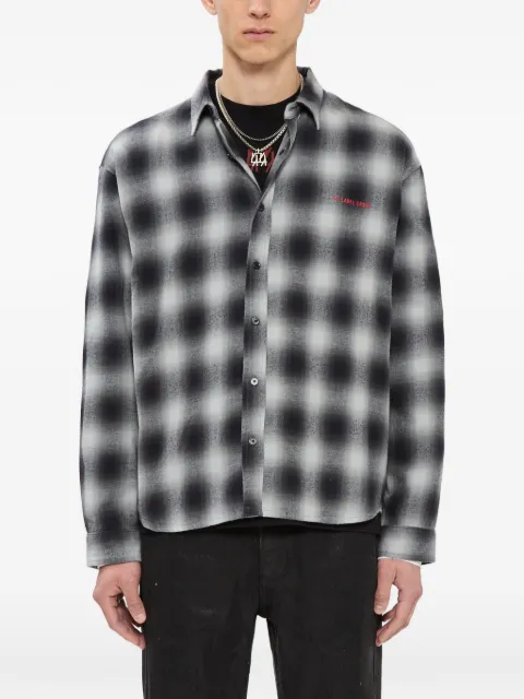44 LABEL GROUP check-print shirt