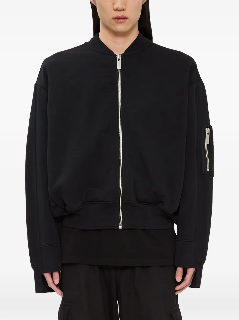 44 LABEL GROUP graphic-print zip-up bomber jacket