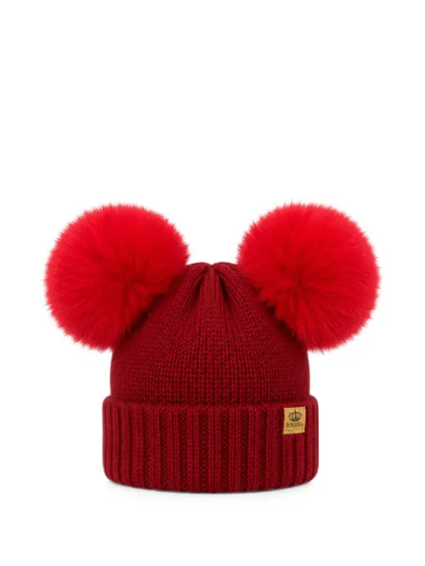 cuffie regina double-pompom beanie hat