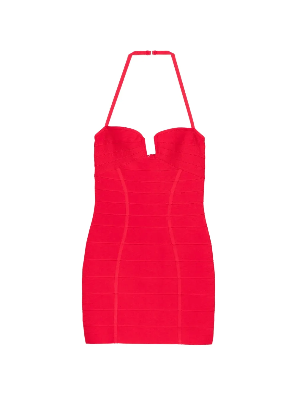 Herve Leger Holly halterneck mini dress