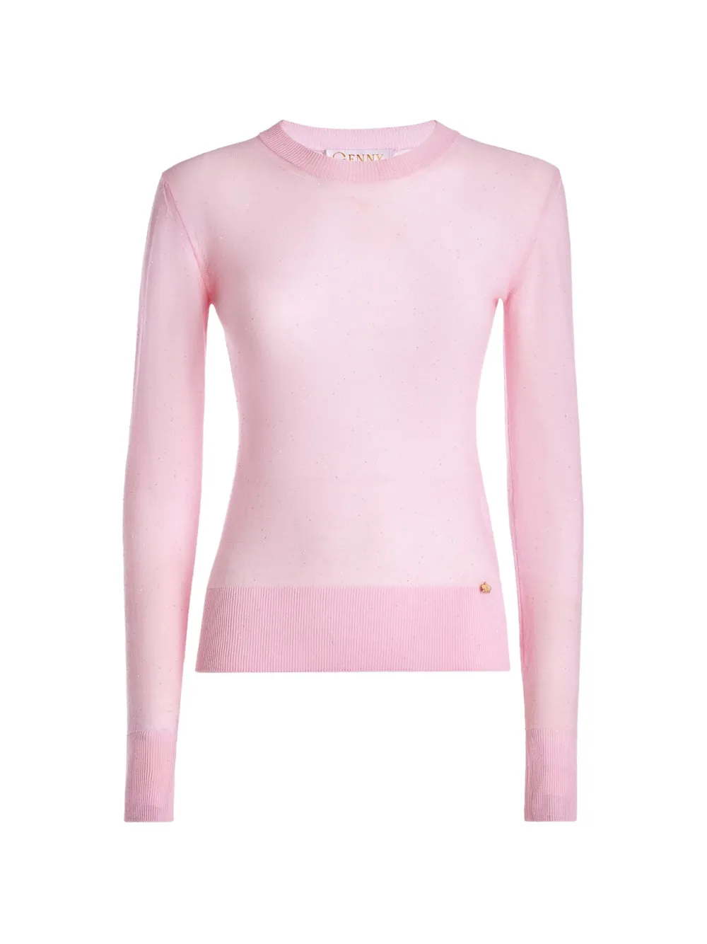 Genny fine-knit long-sleeve top
