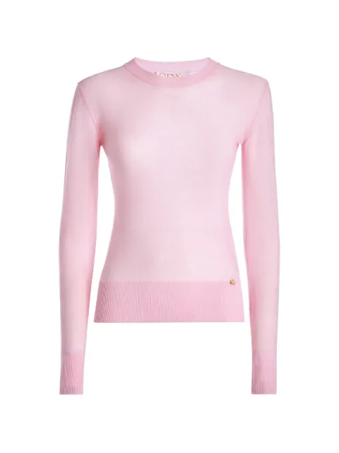 Genny fine-knit long-sleeve top