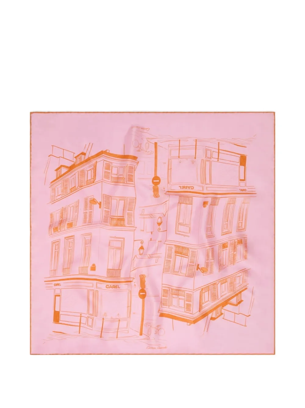 Carel Paris Foulard Marais in seta - Rosa