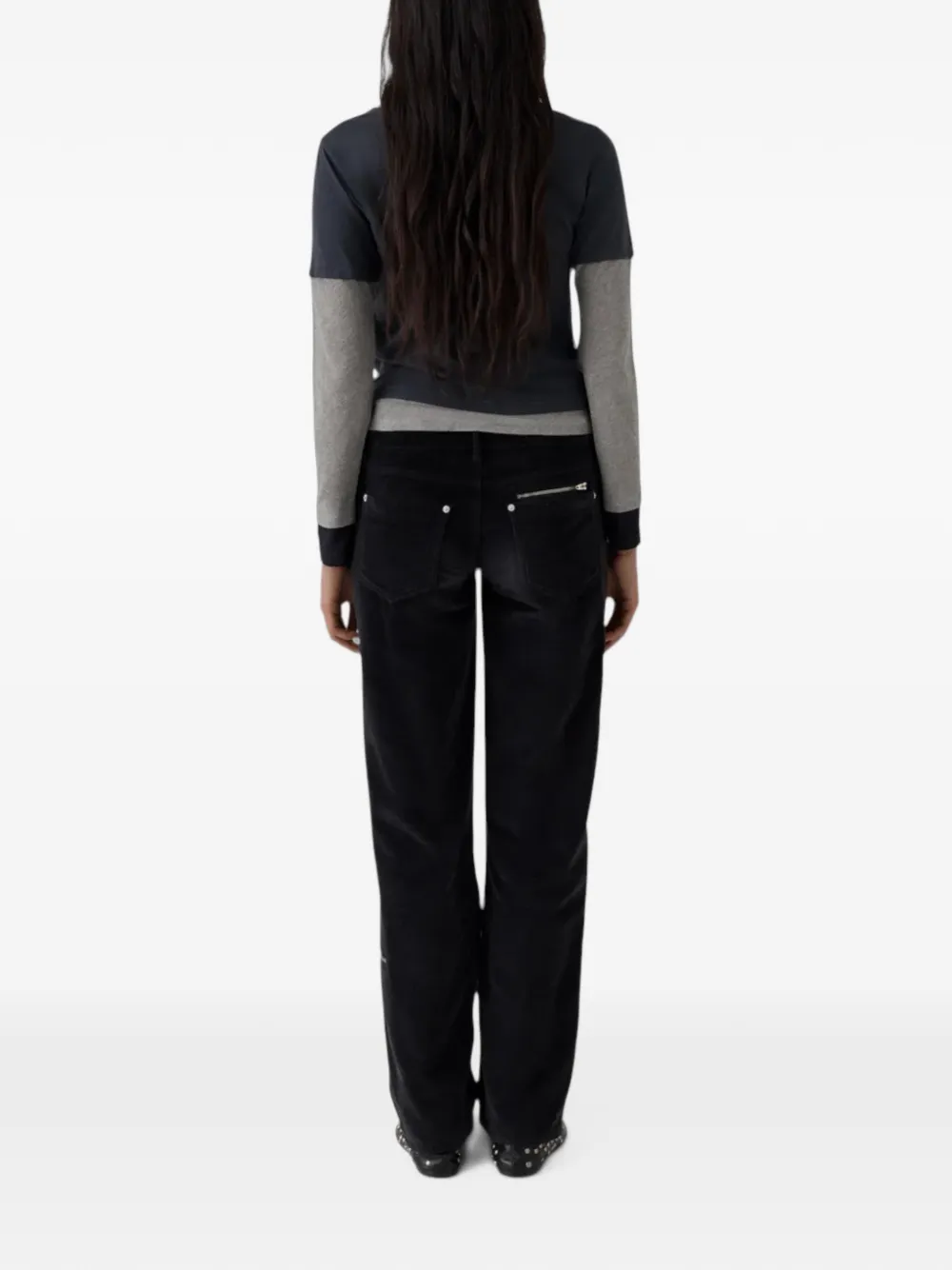Gimaguas Ralph zip-detail trousers Zwart