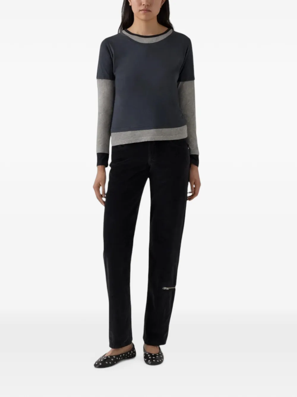 Gimaguas Ralph zip-detail trousers Zwart