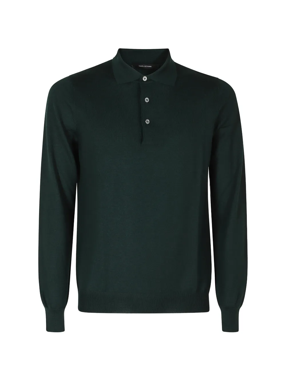 Tagliatore Langärmeliges Poloshirt - Grün