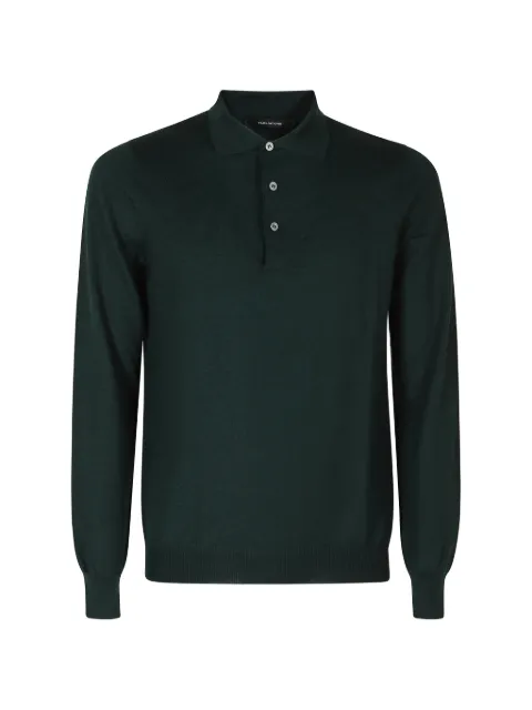 Tagliatore long-sleeve wool polo shirt