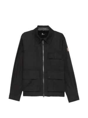Moncler zip-up Gabardine Shirt Jacket | Black | FARFETCH