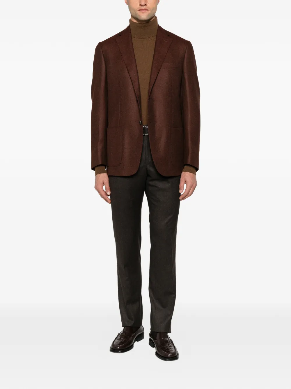 Corneliani Gebreide coltrui Bruin