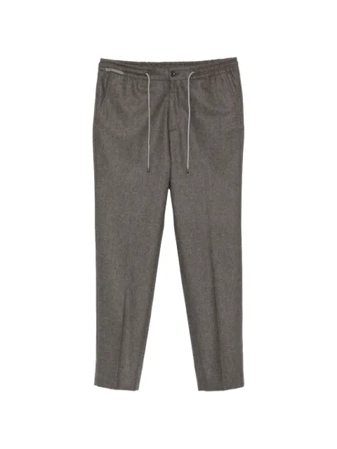 Corneliani drawstring virgin wool trousers