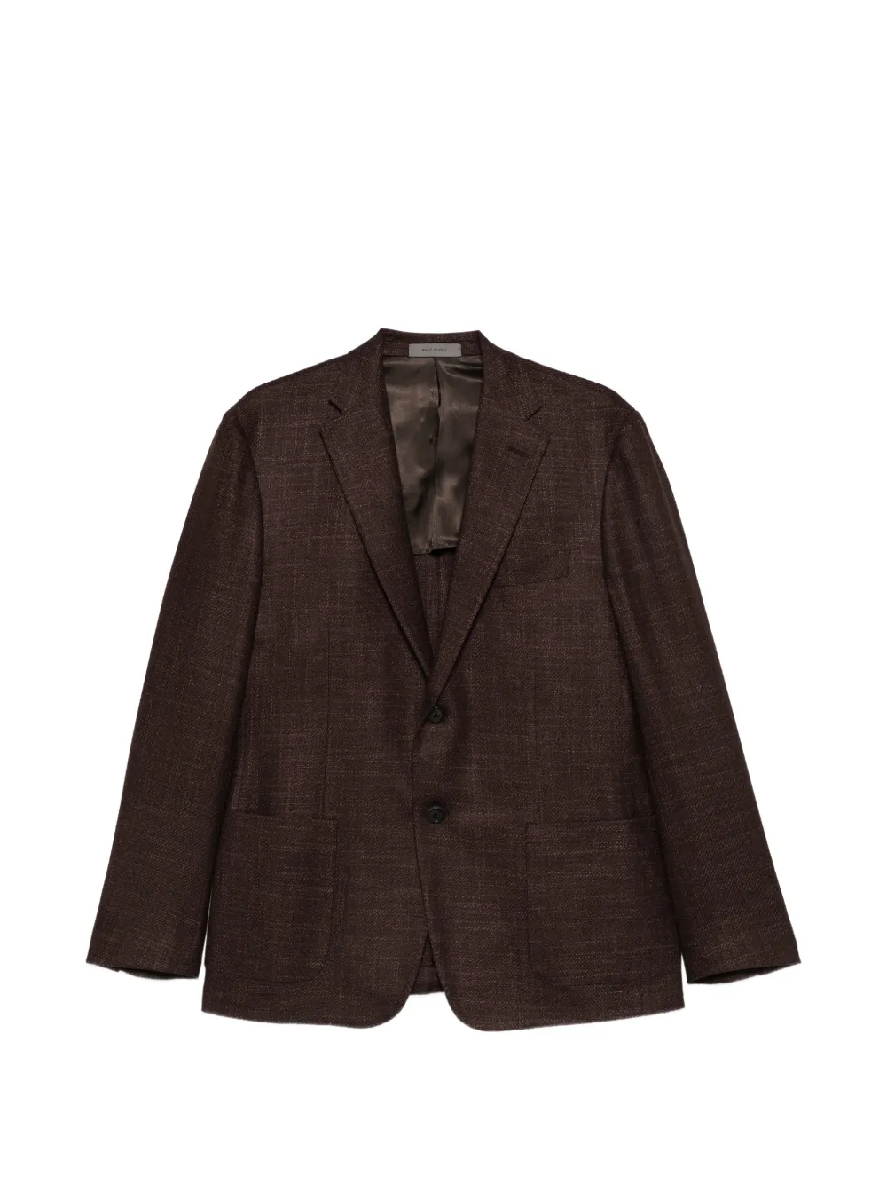 Corneliani textured-finish single-breasted blazer - Marrone