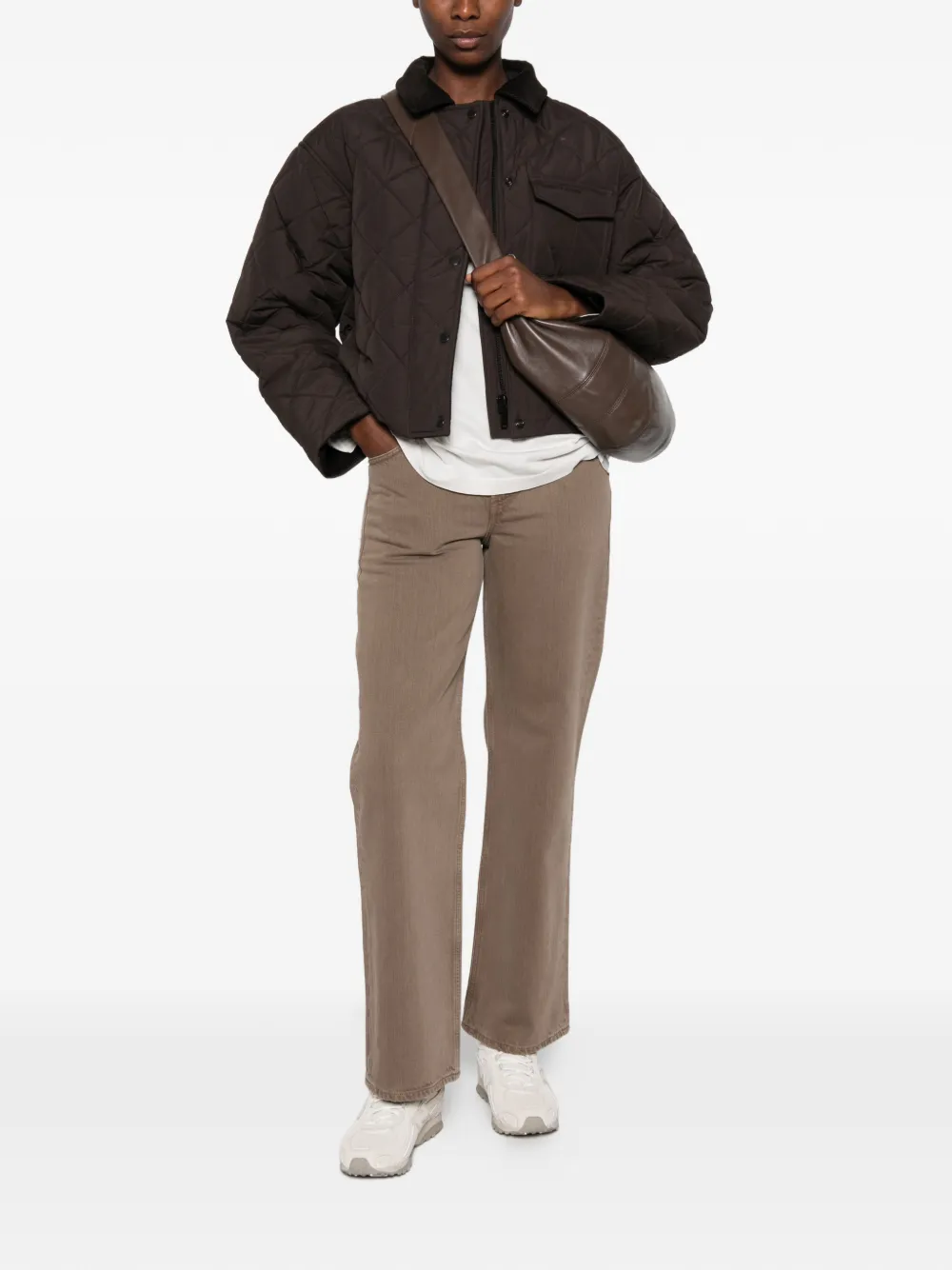 Canada Goose Terra ruitvormig gewatteerd jack Bruin