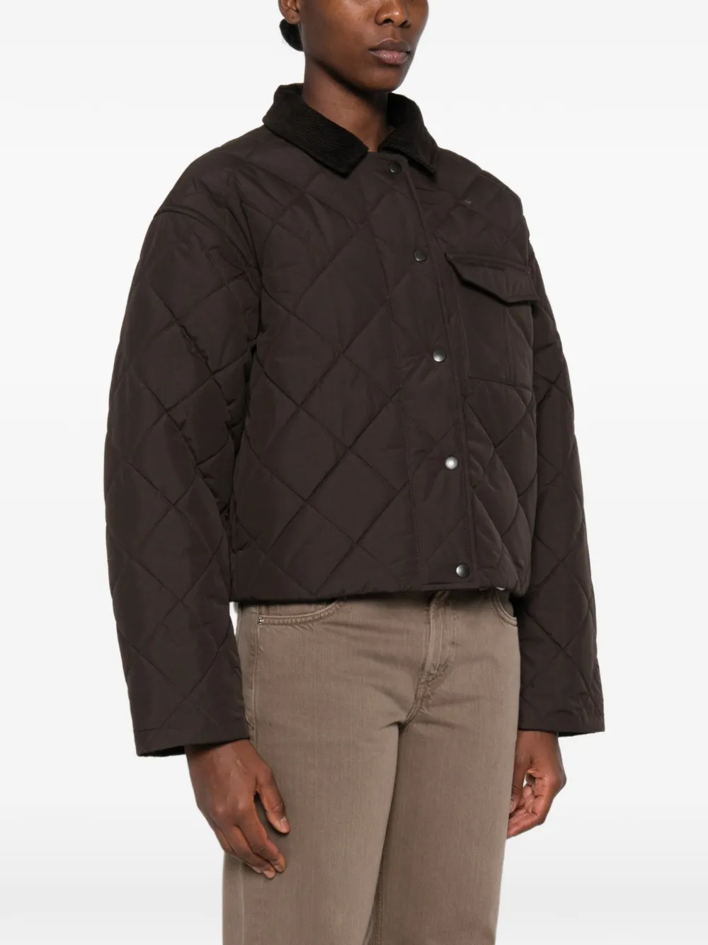 Canada Goose Terra ruitvormig gewatteerd jack Bruin