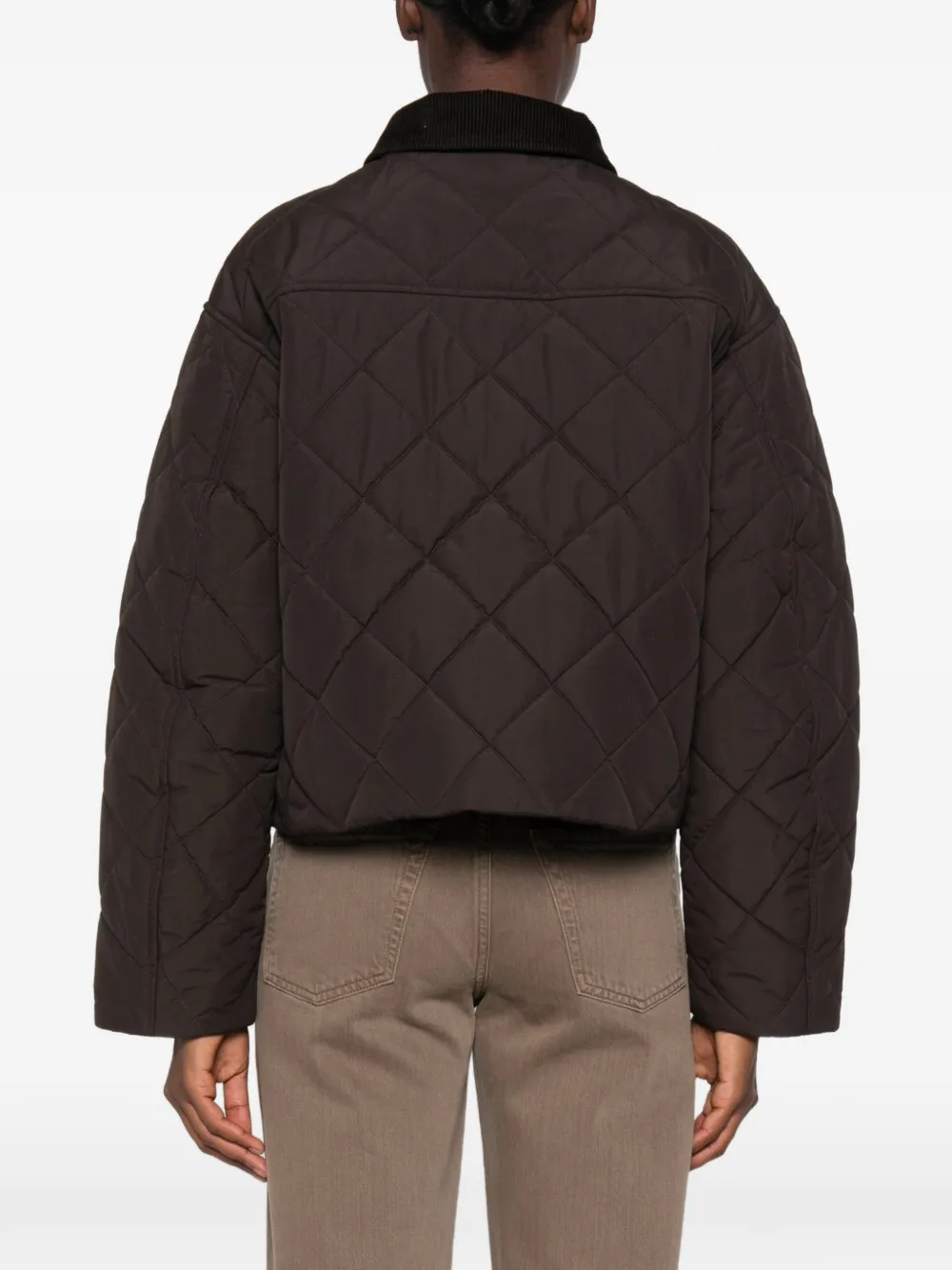 Canada Goose Terra ruitvormig gewatteerd jack Bruin