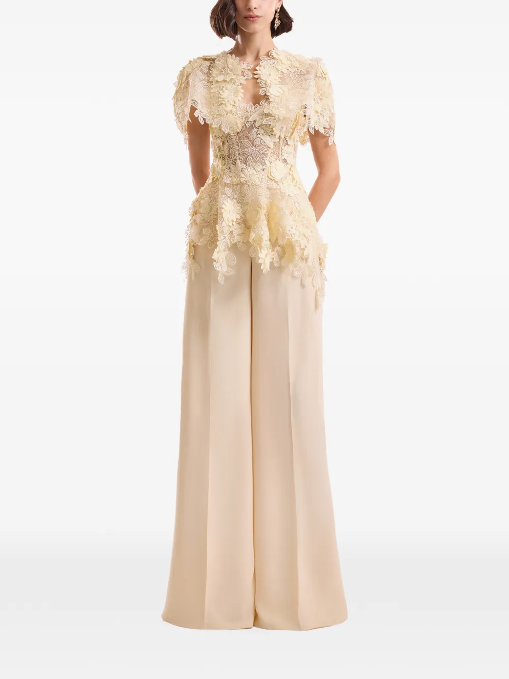 Gemy Maalouf high-waisted wide-leg trousers