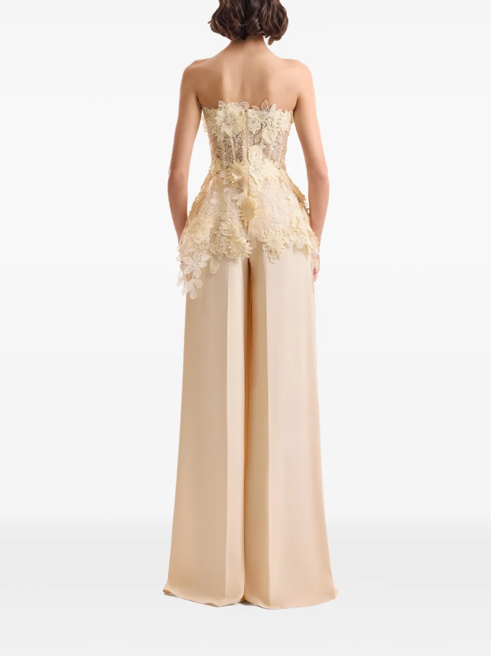 Gemy Maalouf High waist broek Beige