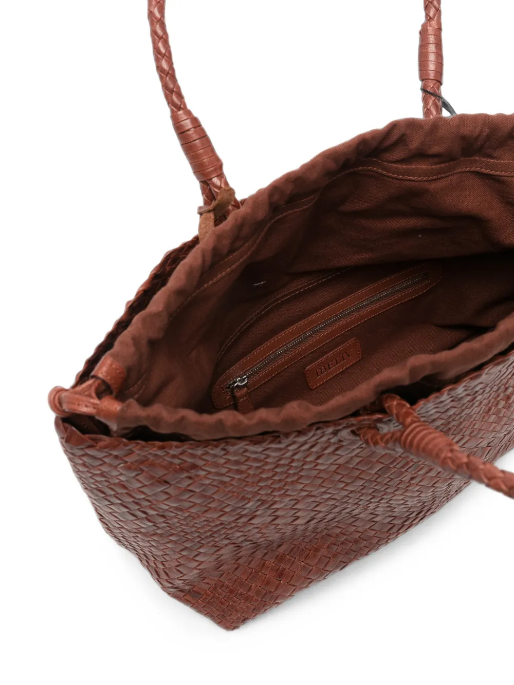 IBELIV Bazika geweven shopper Bruin