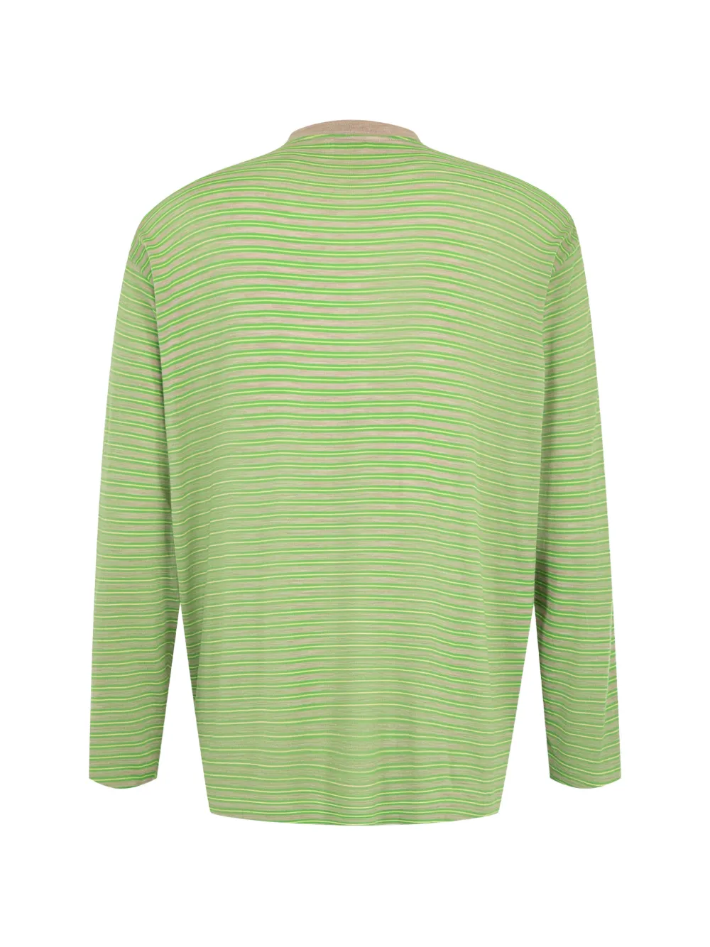 Auralee Gestreept T-shirt Groen