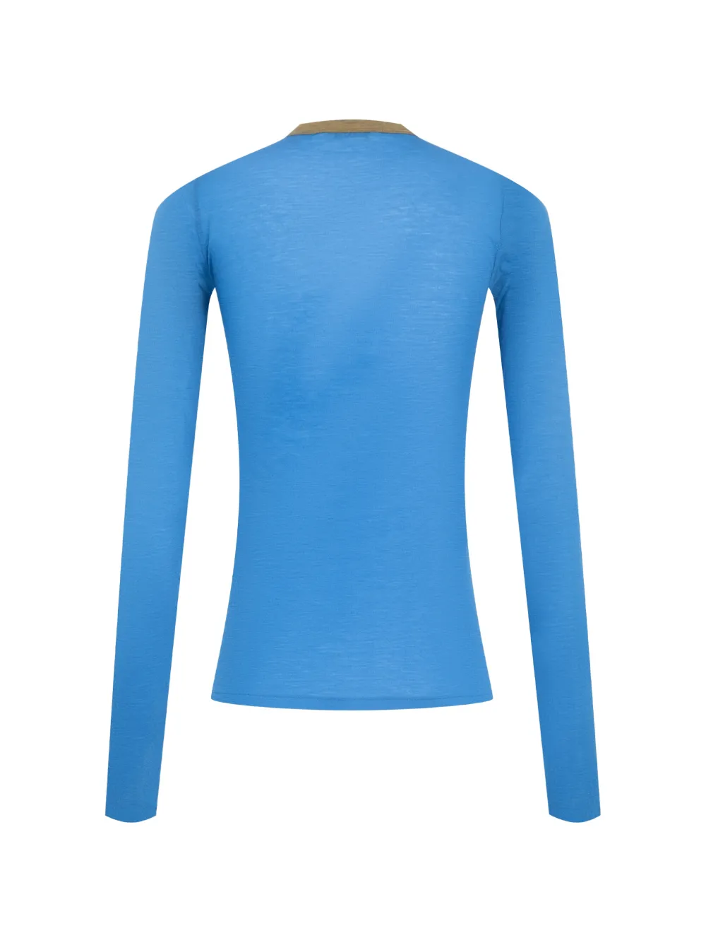 Auralee Long-sleeve Ringer T-shirt in Blue, view 2