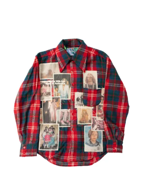 Better with Age Menage Flanellhemd im Patchwork-Look