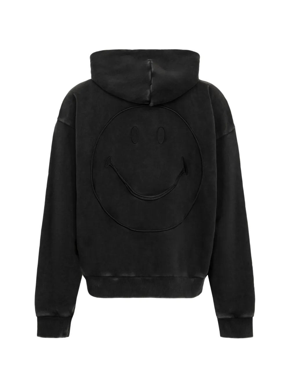 MARKET Smiley hoodie met borduurwerk en rits Zwart