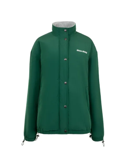 Miu Miu Jacke aus Pongé und Fleece