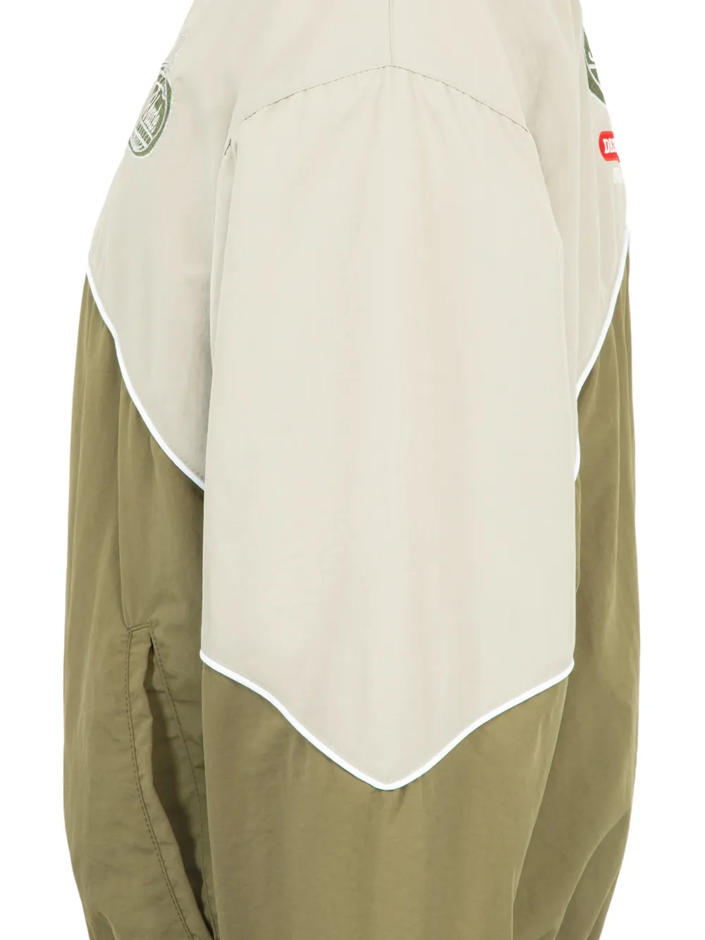 RHUDE Desert Racing jack met logo-patch Beige