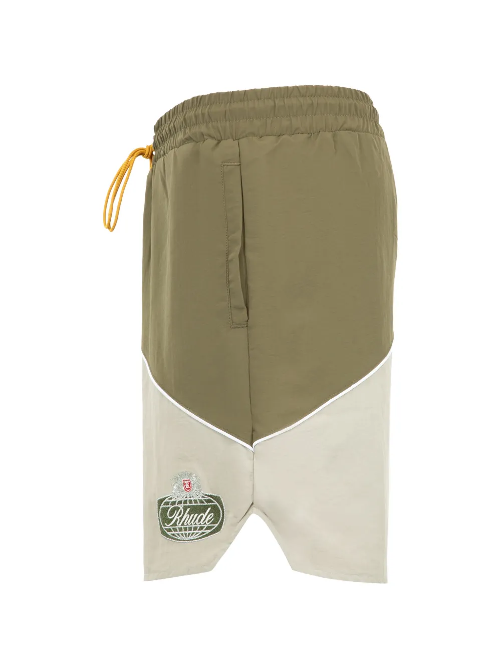 RHUDE Desert Racing trainingsshorts Groen