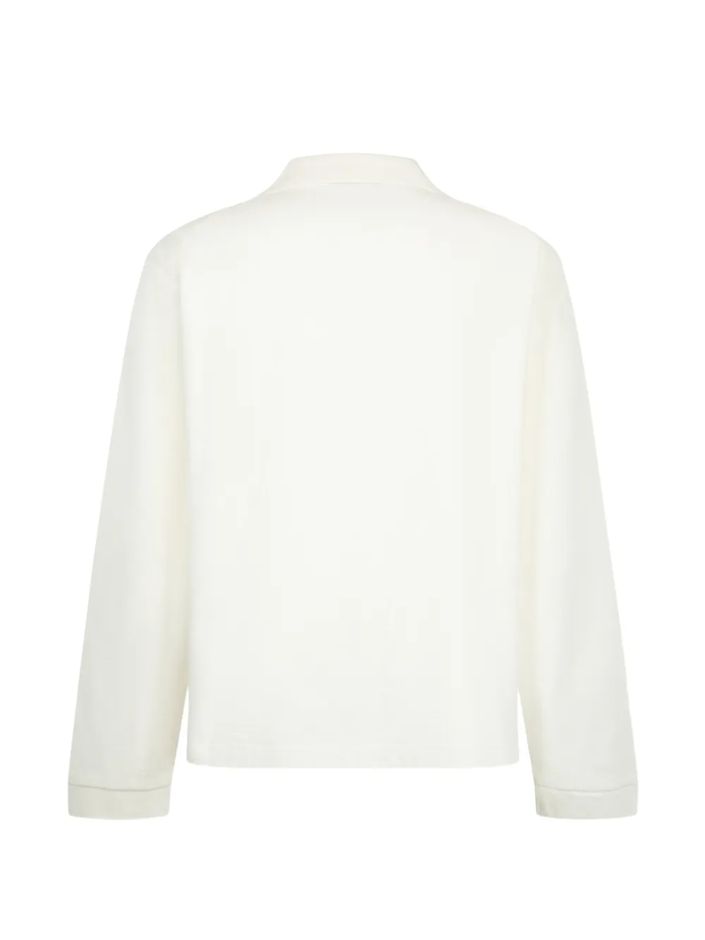 Studio Nicholson T-shirt met polokraag en lange mouwen Wit