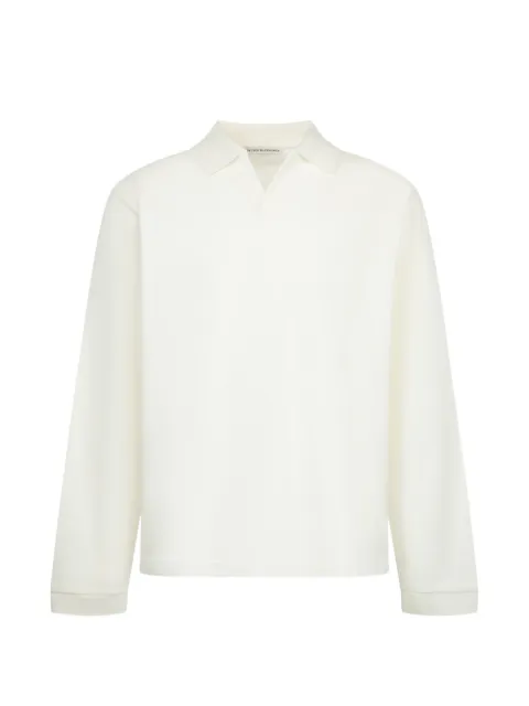 Studio Nicholson long-sleeved polo-collar T-shirt