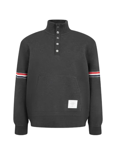Thom Browne funnel-neck RWB-stripe sweatshirt