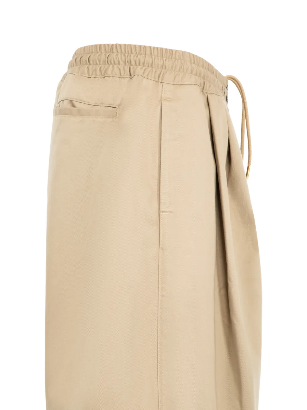 Willy Chavarria Orale shorts met plooien Beige