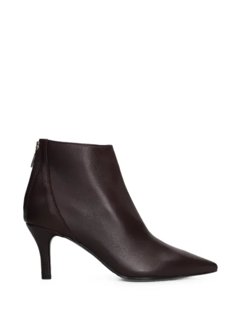 biancadi pointed-toe rear-zip ankle boots