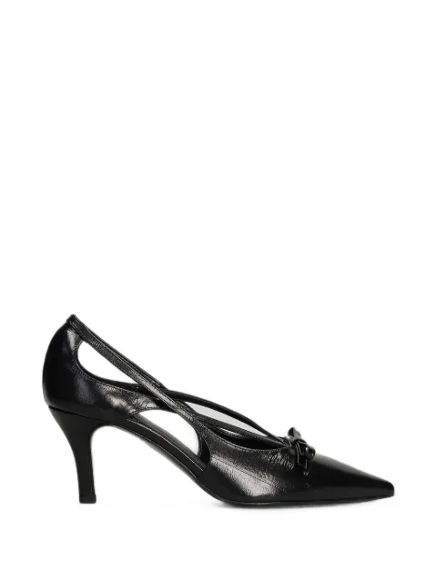 biancadi bow-detail cutout pumps