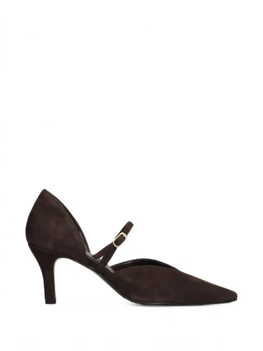 Biancadi Suede Pointed-toe Pumps In Brown