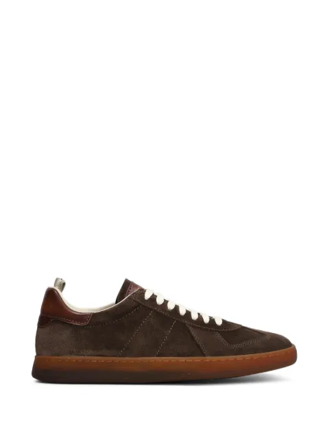 Officine Creative Militia 002 suede leather-panelled sneakers
