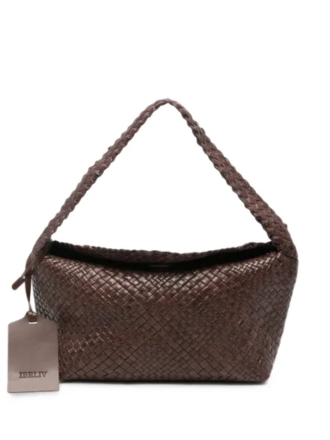 IBELIV Aura woven-leather tote bag
