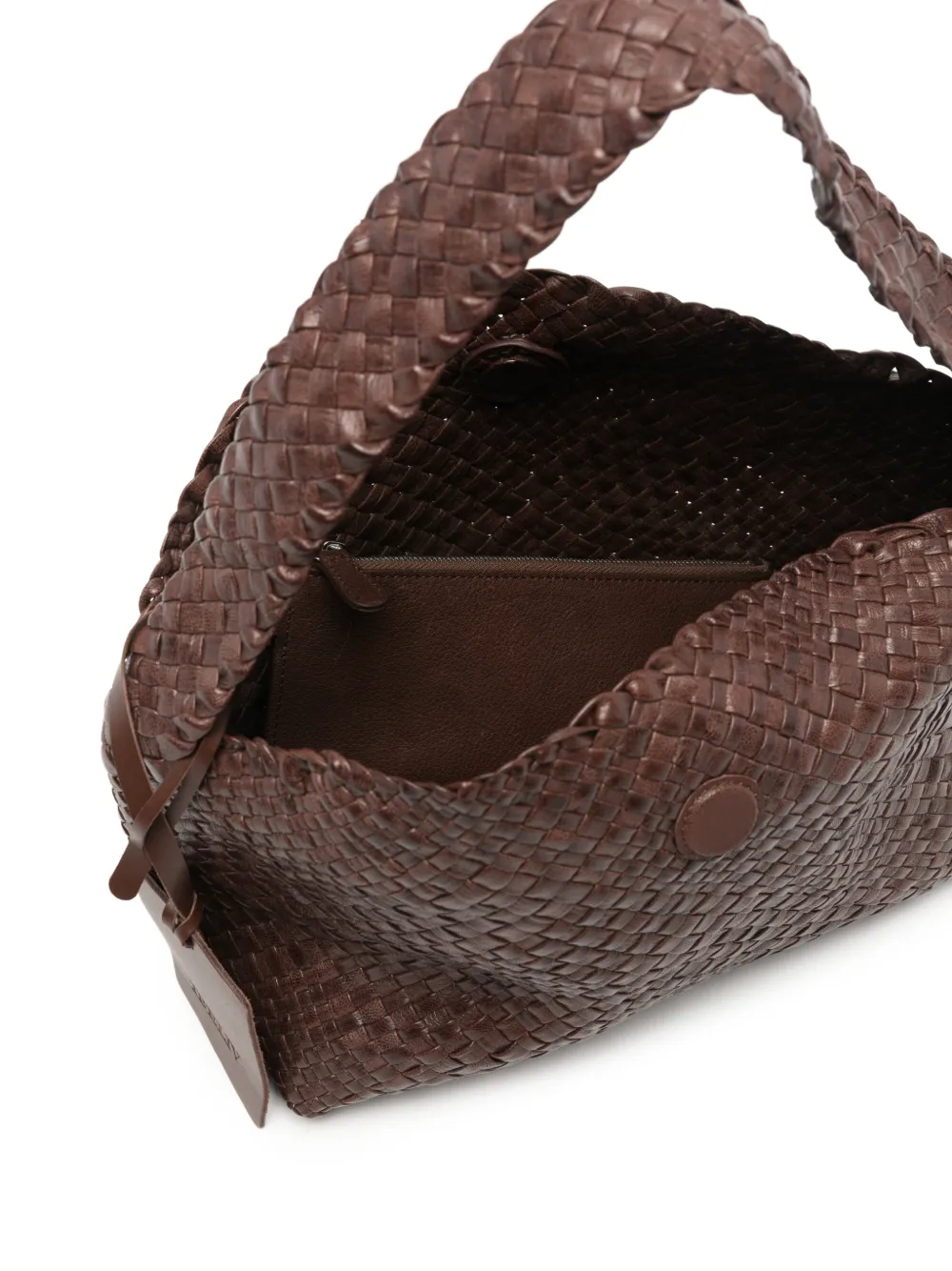 IBELIV Aura geweven leren shopper Bruin