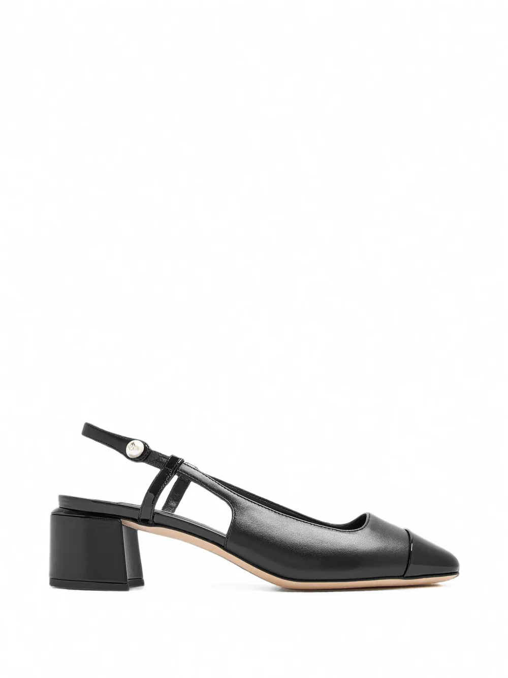 Jimmy Choo patent-toe slingback pumps