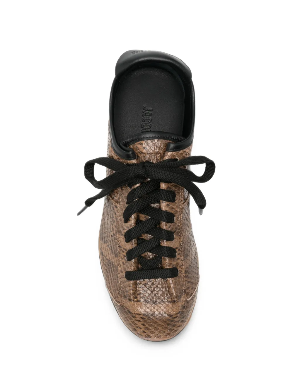 Jacquemus The Tennis snake-effect sneakers Bruin