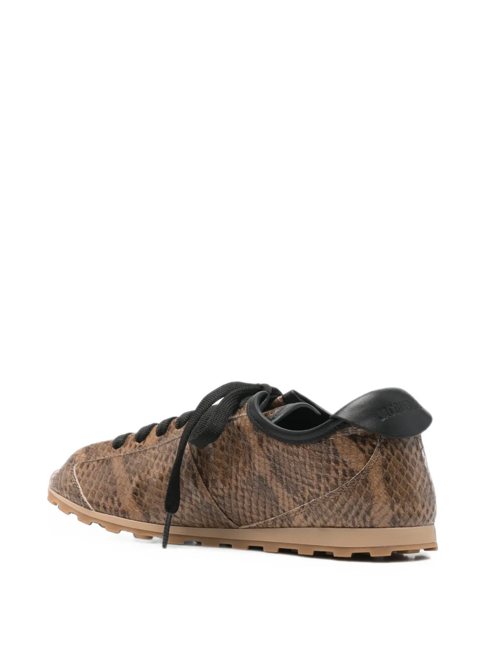 Jacquemus The Tennis snake-effect sneakers Bruin