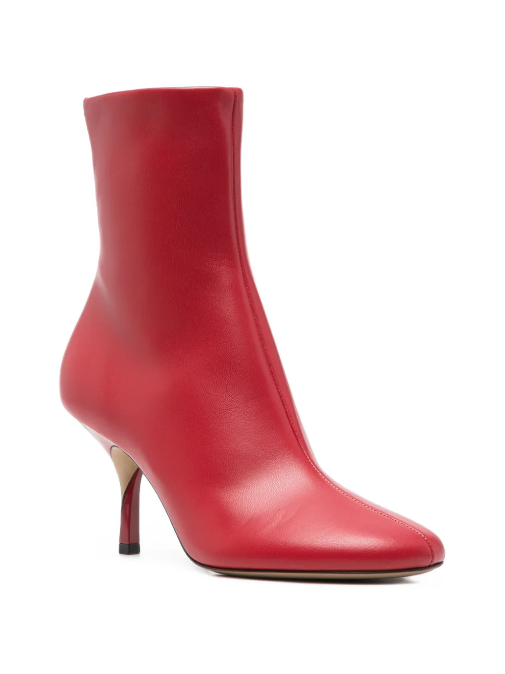 Jacquemus pointed-toe ankle boots Rood