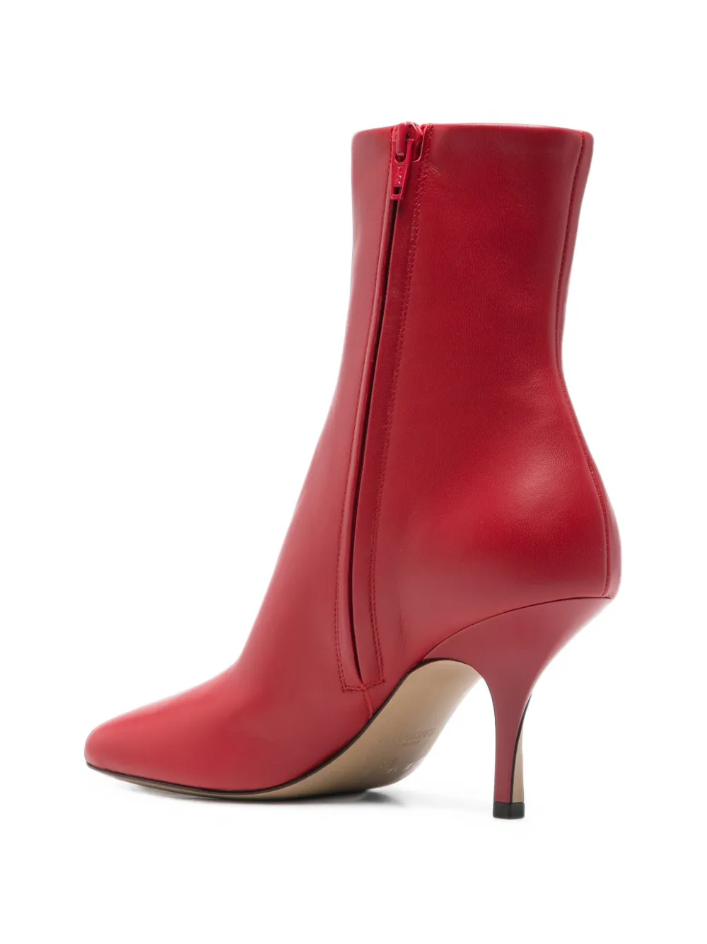 Jacquemus pointed-toe ankle boots Rood