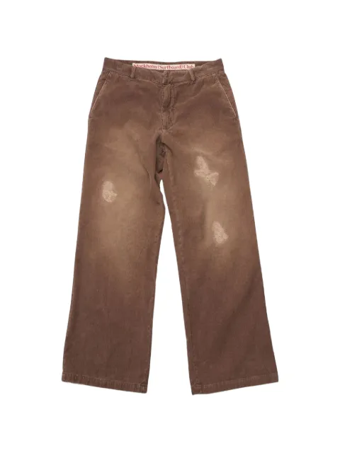 Stockholm Surfboard Club distressed corduroy trousers