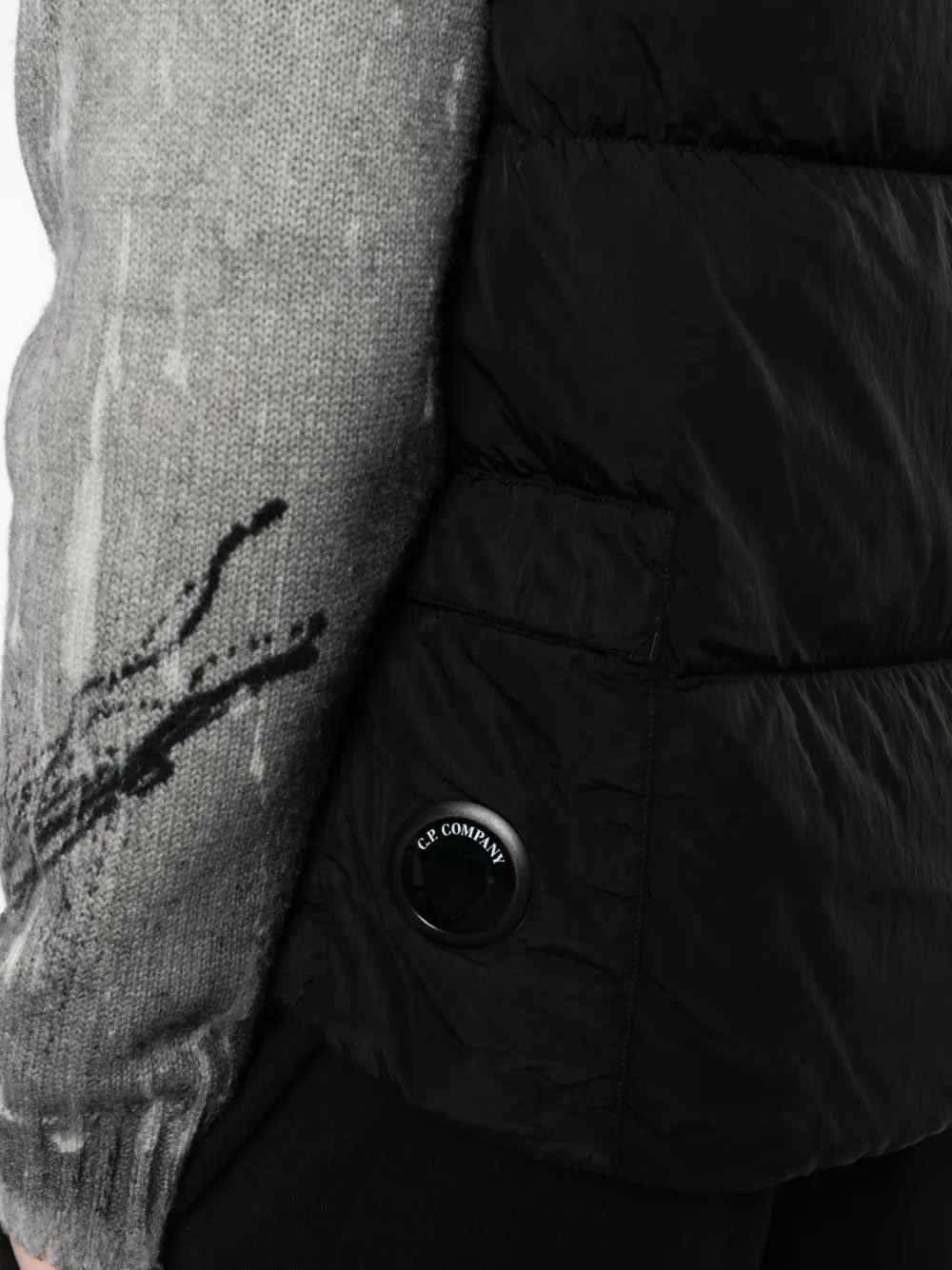 C.P. Company quilted down gilet Zwart