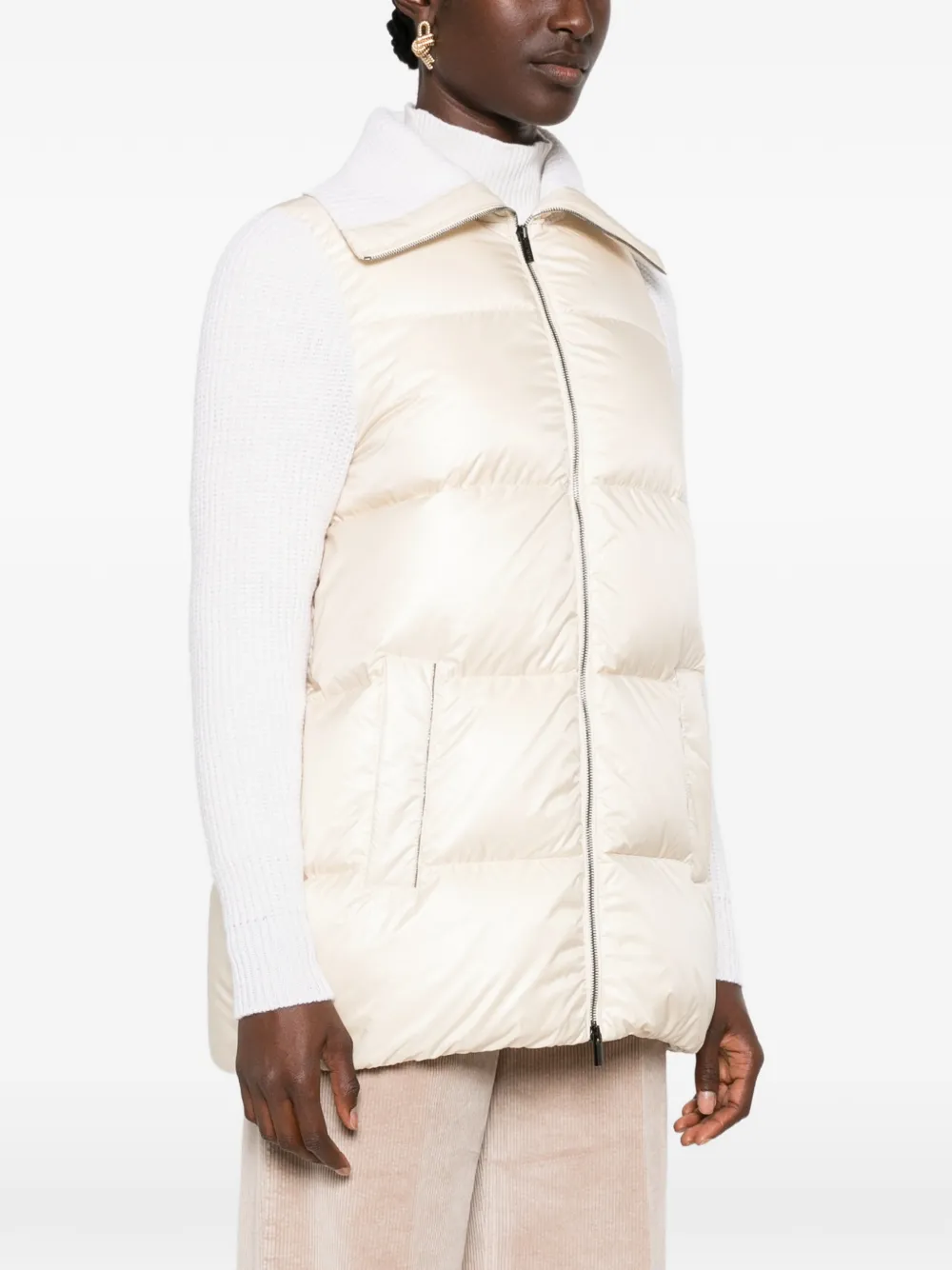 Peserico Gewatteerde bodywarmer Beige