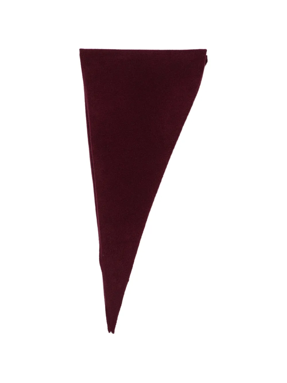 BeYou triangular knitted scarf - Rosso
